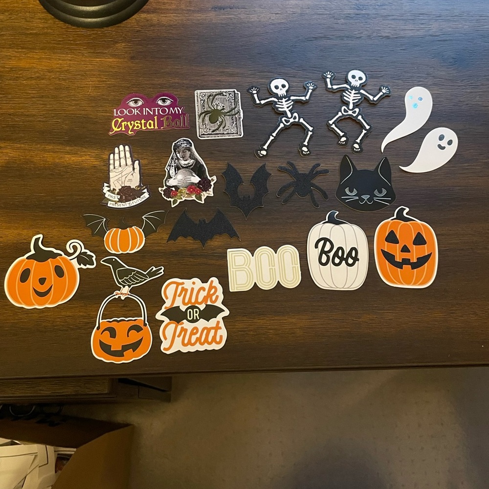 Halloween & Christmas sticker destash